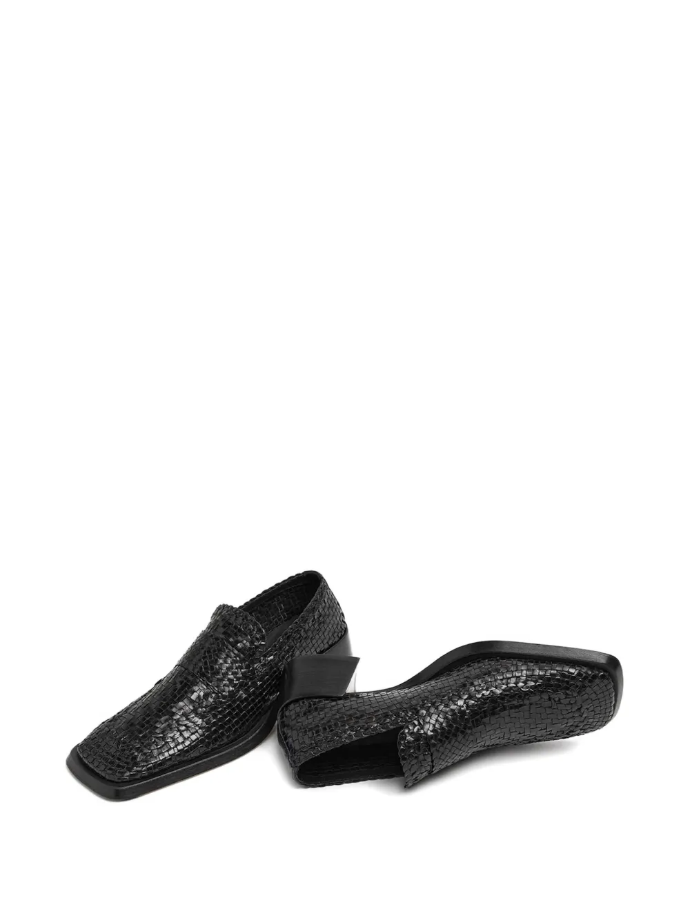 Miista 40mm Ligia woven loafers Black