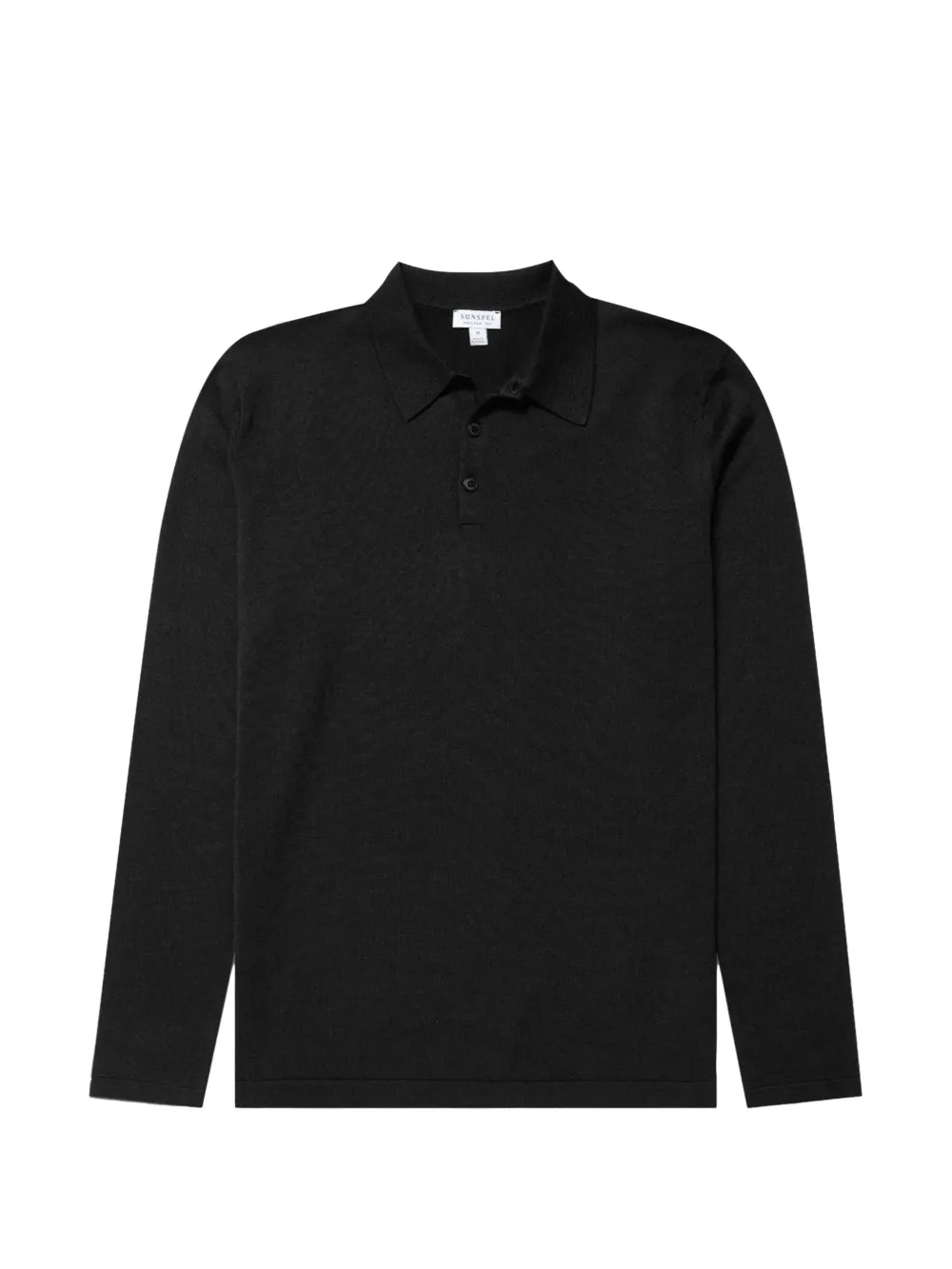 Sunspel cotton jumper | Black | Image 1