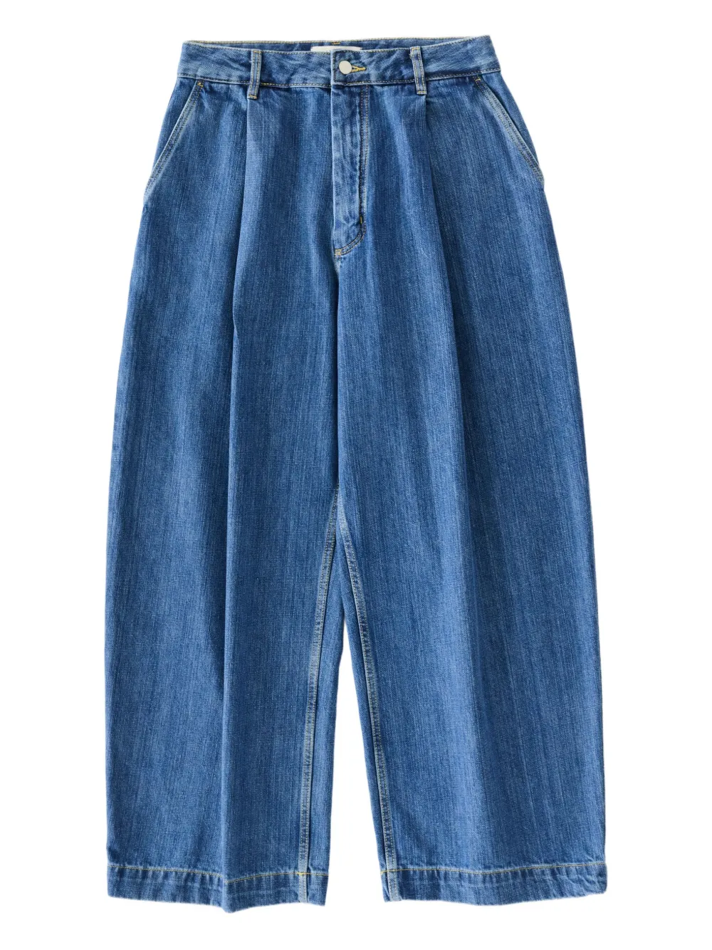 Studio Nicholson Jeans met wijde pijpen Blauw