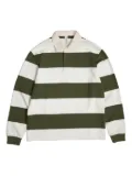 Another Aspect stripe polo shirt - White