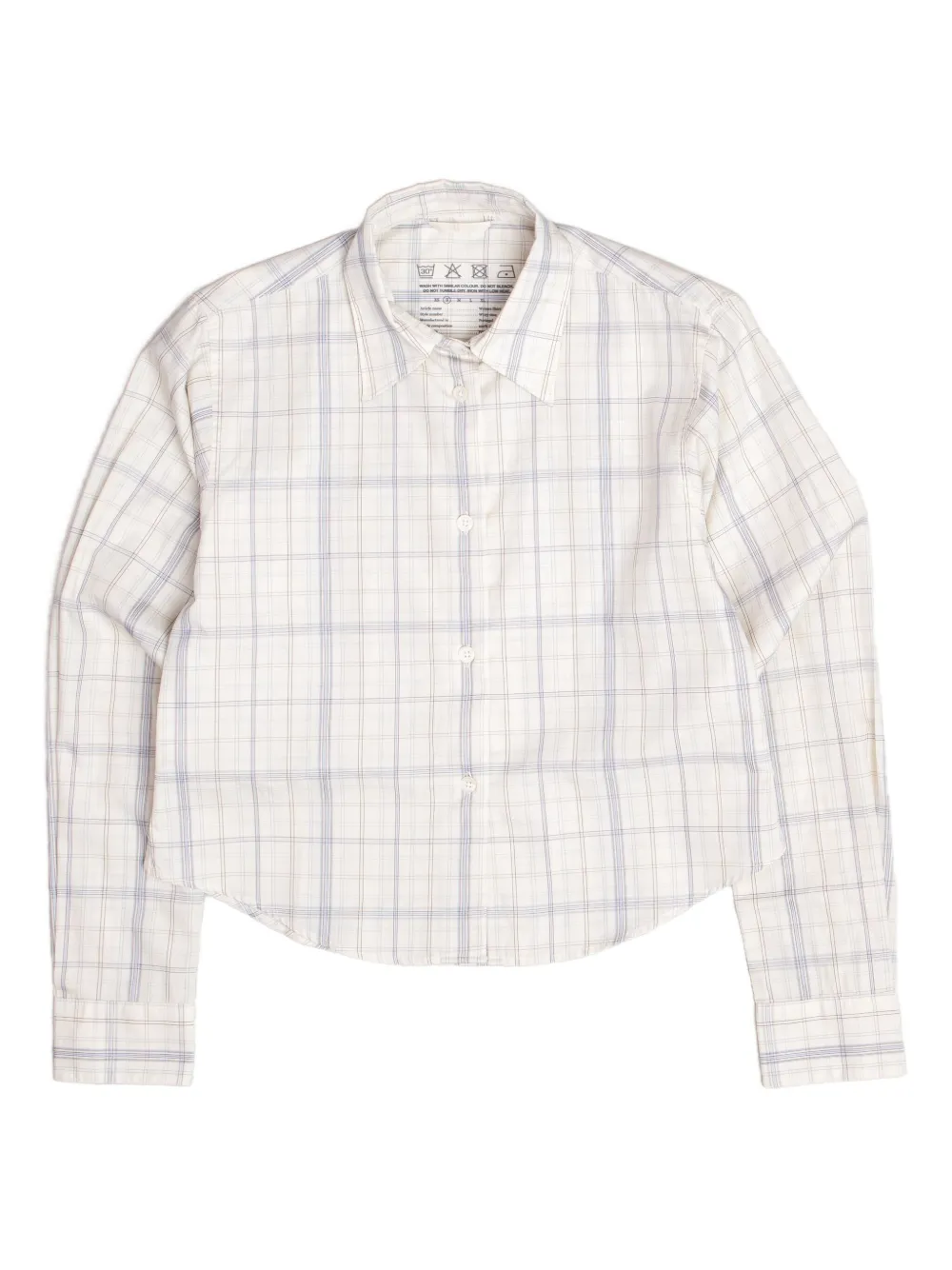 mfpen camisa con cuadros estampados | blanco | Image 1