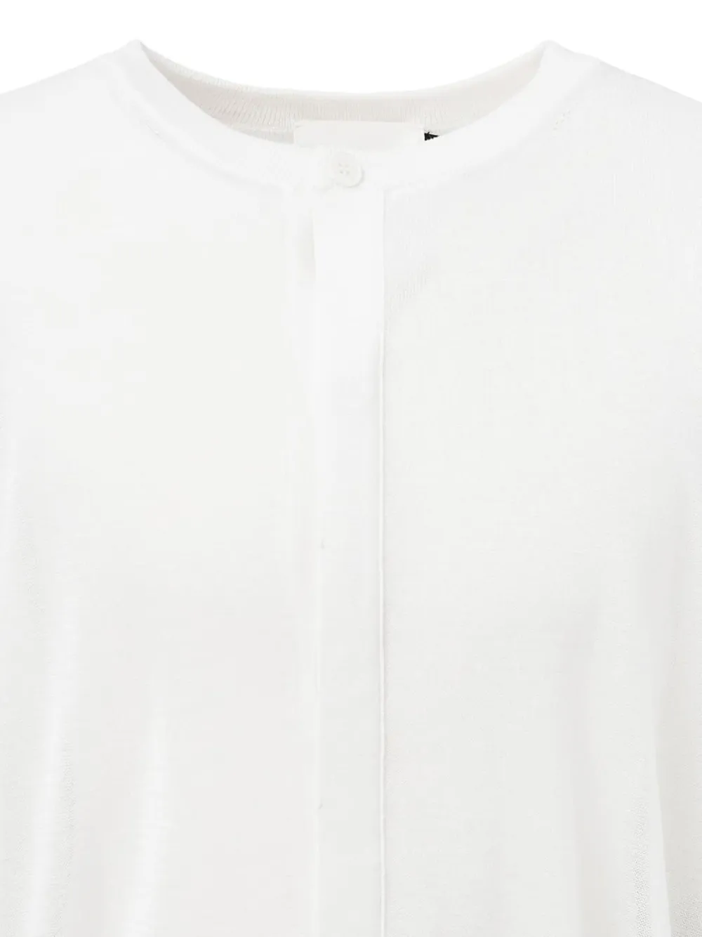 Amomento Vest met ronde hals Wit