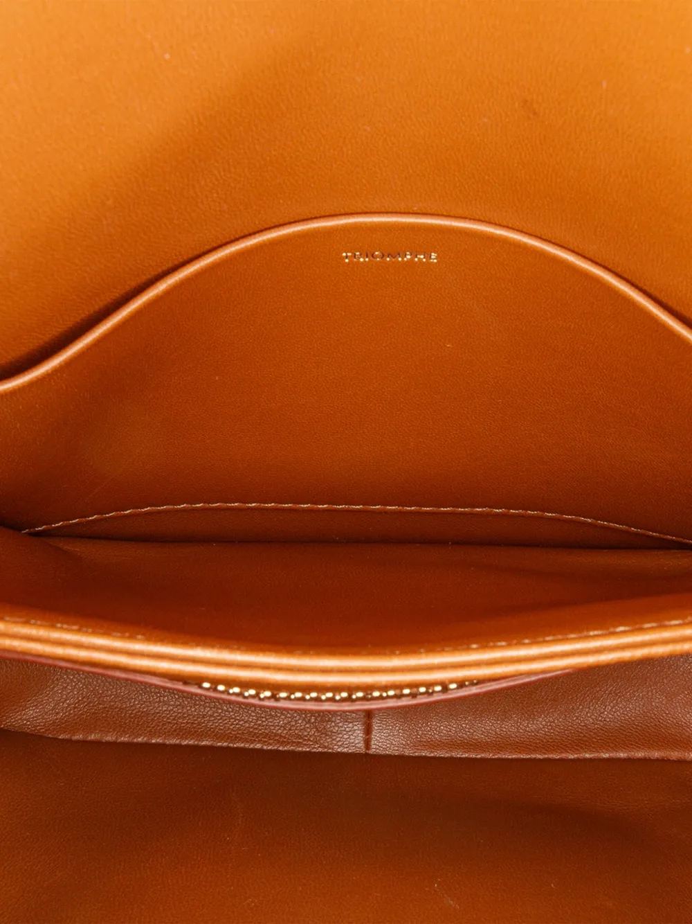 Pre-owned Celine 2020 Teen Canvas Triomphe Crossbody Bag In 褐色