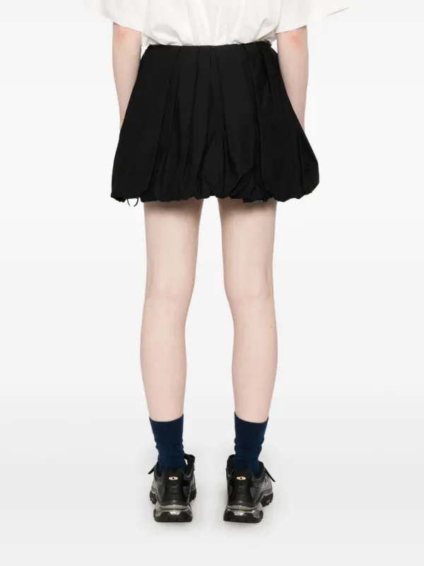 PINKO Poplin Balloon Mini Skirt | Black | FARFETCH