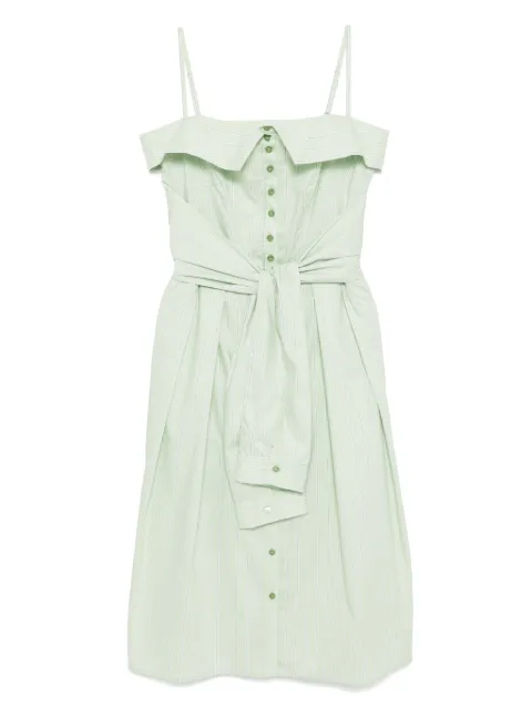 Stella Jean vestido con motivo de rayas