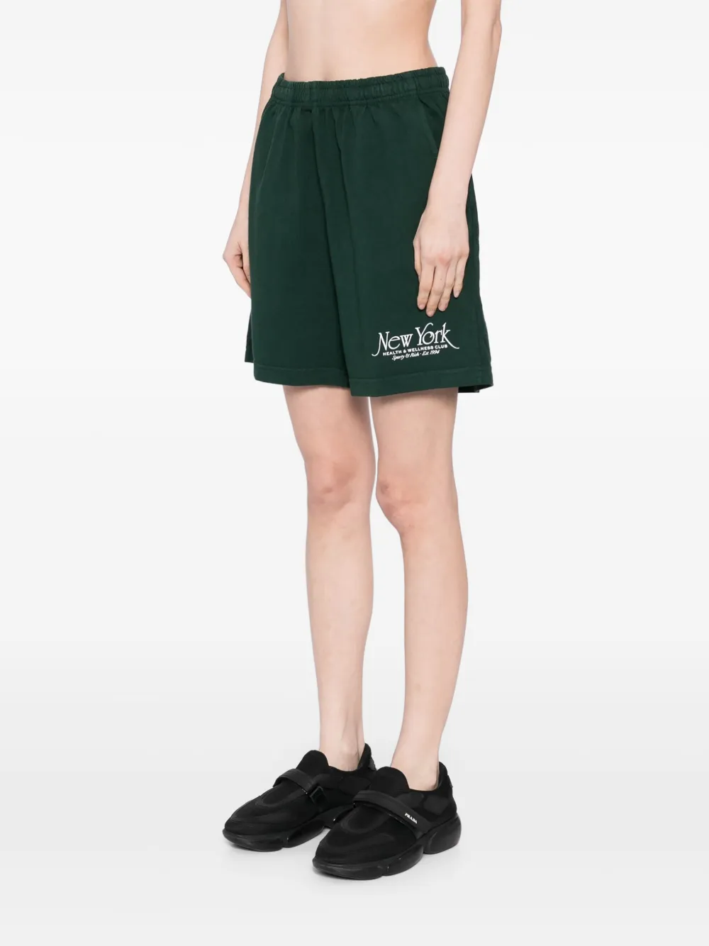 Sporty & Rich NY 94 Gym shorts Groen