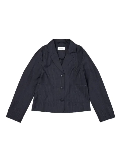 mfpen striped single-breasted blazer