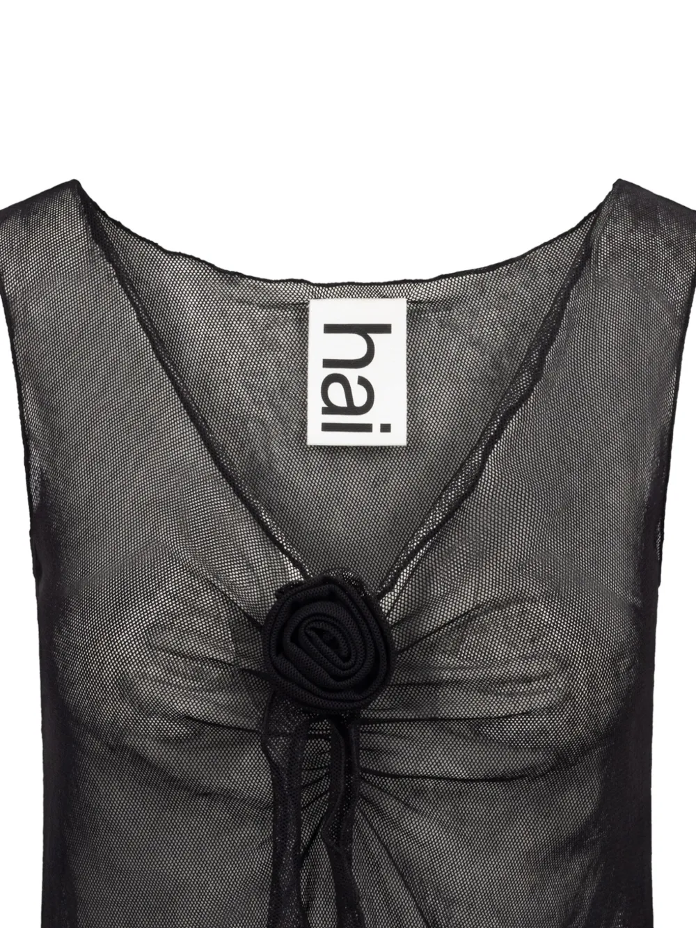 Hai Gigi rose-embellished V-neck top | Vests & Tank Tops | Image 2
