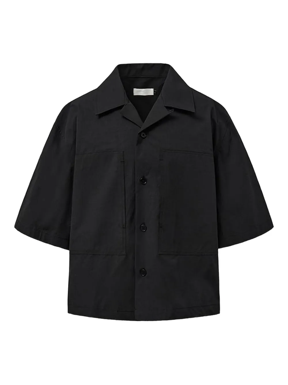 Amomento patch-pocket shirt | Black | Image 1