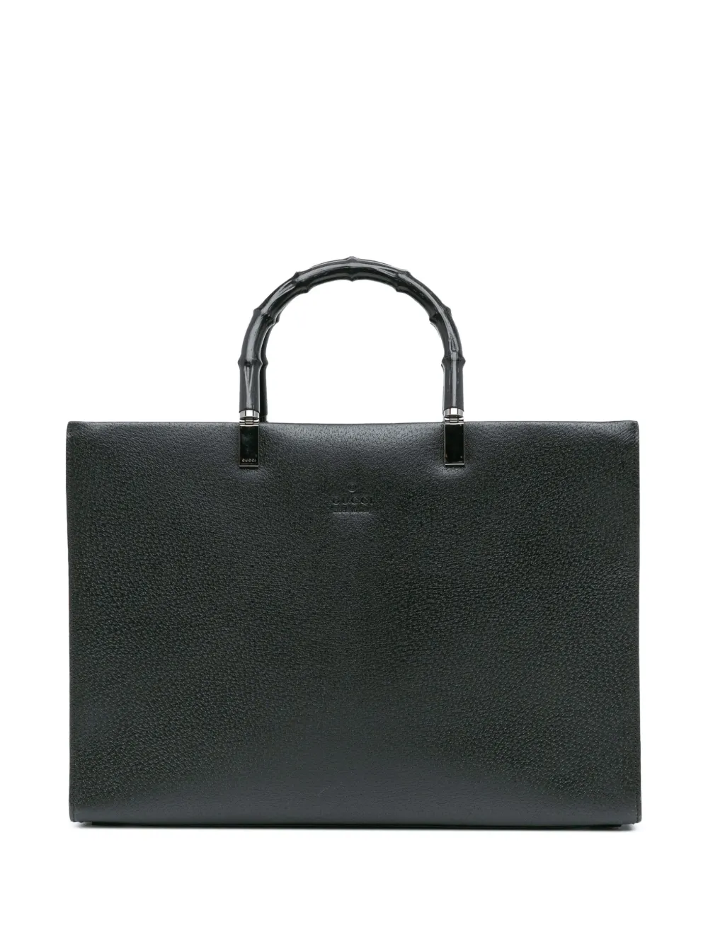 Gucci Pre-Owned Bamboo axelremsväska i läder från 1900-talet | svart | Image 1