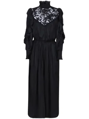 オールインワン・サロペット Isabel Marant 'Charlene' Black Polyester Dress 25ERO0781FA-C2J11I-01BK-A.jpg?