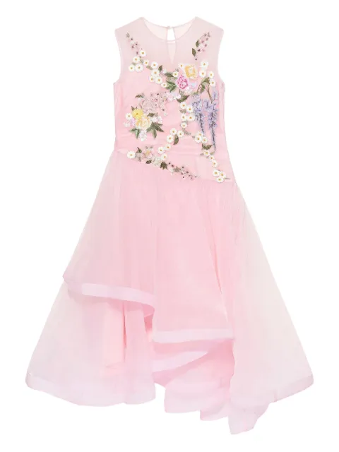MAISON AVA vestido con bordado floral