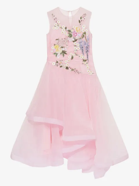 MAISON AVA Vestido com bordado floral