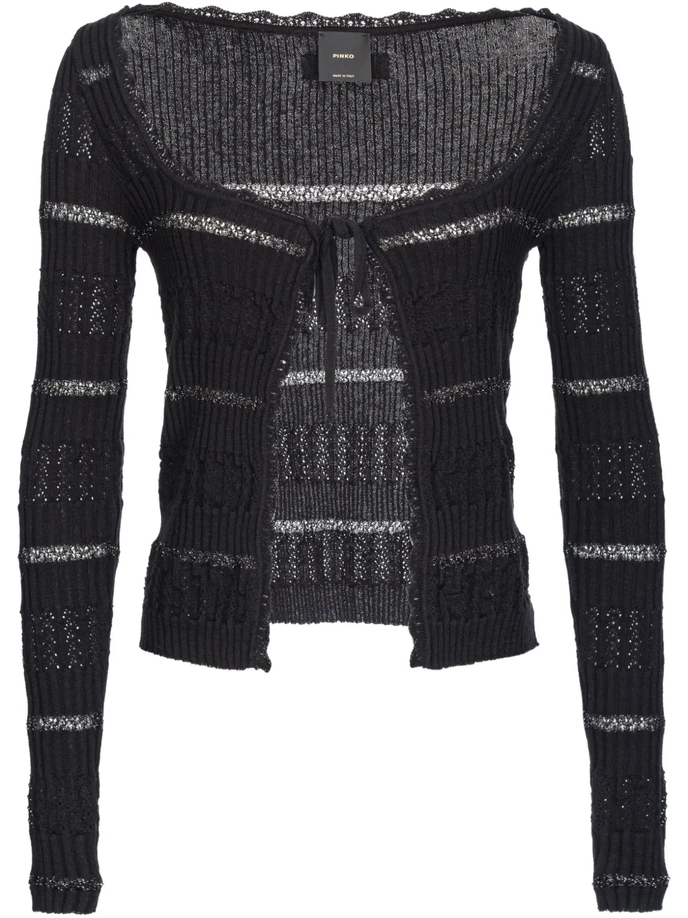 striped cardigan