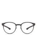 Ic! Berlin round-frame glasses - Black