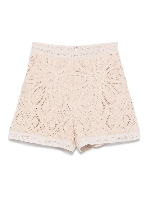 PatBO shorts tejidos de crochet con motivo floral