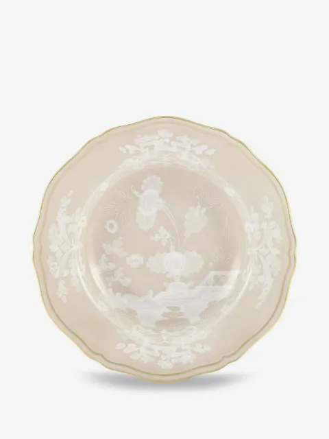 GINORI 1735 plato Oriente con detalle floral