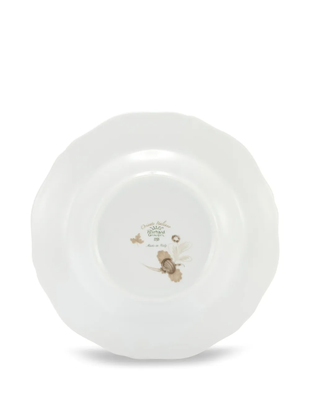 Ginori 1735 Oriente Floral-embellished Serving Plate In Neutrals