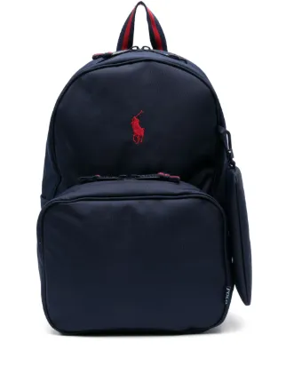 POLO RALPH LAUREN KIDS Polo Pony-motif Backpack | Blue | FARFETCH
