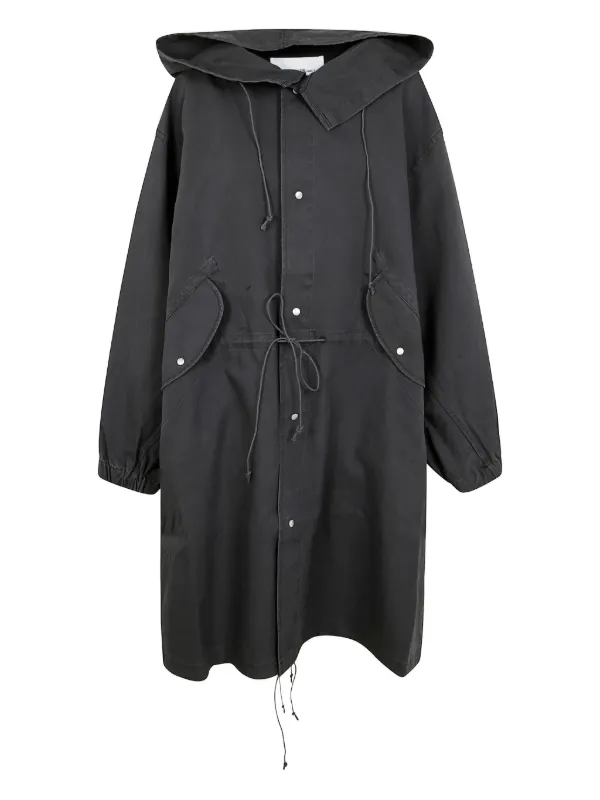 OAMC’21SS フード付きコート　未使用 OAMC スナップボタン コート | ブラック | FARFETCH JP