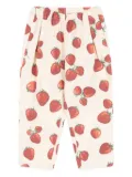 Konges Sløjd strawberry-print trousers - Neutrals
