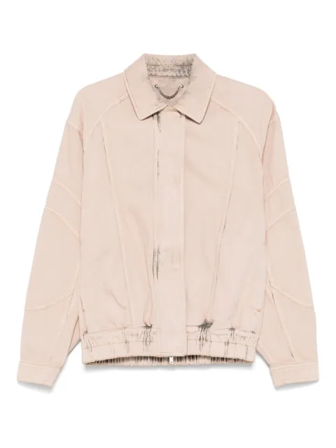 Golden Goose جاكيت بومبر جينز مصبوغ