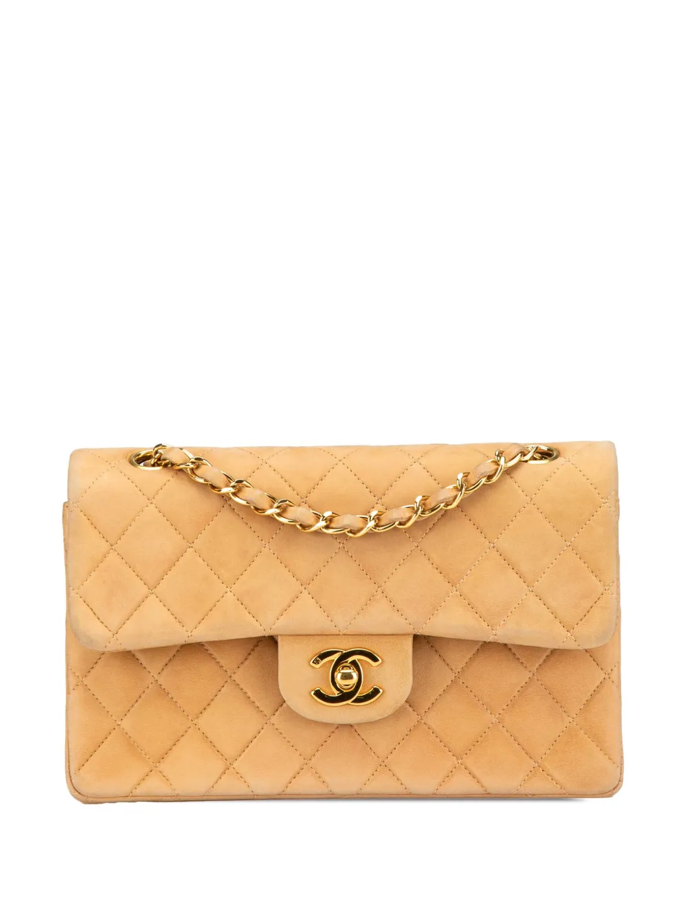 CHANEL Pre-Owned 1997-1999 Small Classic Lambskin Double Flap shoulder bag | Brown | Image 1
