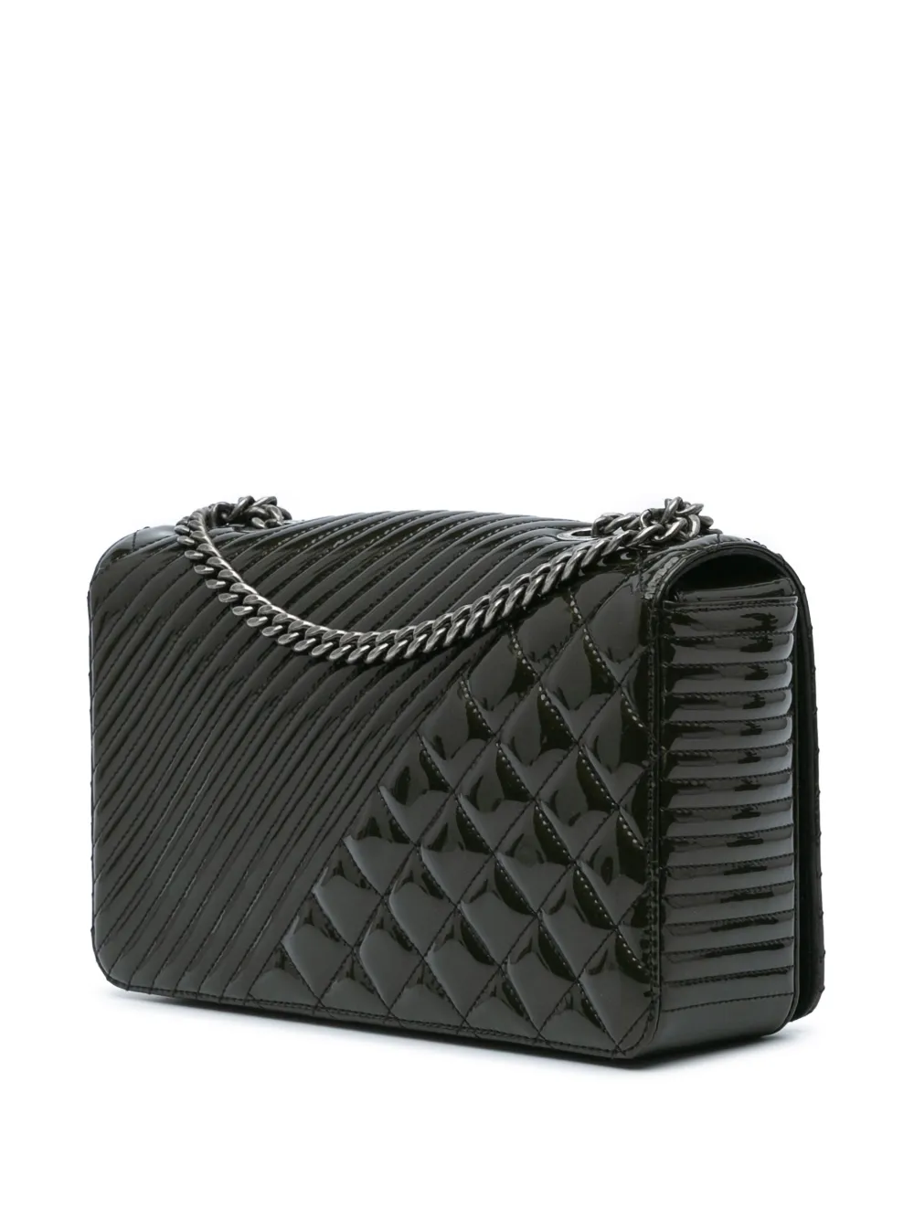 CHANEL Pre-Owned 2014-2015 Medium Patent Coco Boy Flap shoulder bag | Pre-Owned | Image 2