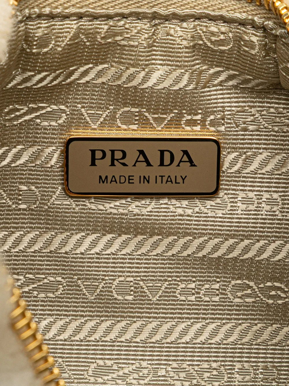 Pre-owned Prada 2013-2024 Mini Shearling Symbole Re-edition Satchel In Brown