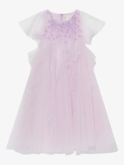 MAISON AVA floral-embroidered dress