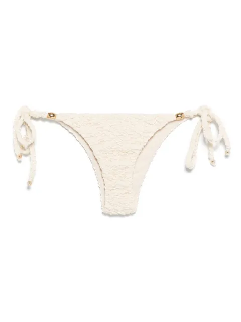 PatBO bikinis bottom con motivo de papillón en jacquard