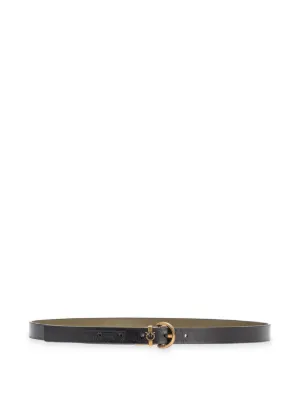 ベルト PINKO FW25 Engraved plaque belt (104038A23S Z99W) PINKO THIN BELT WITH ENGRAVED METAL PLATES 1CM | REVERSIBLE