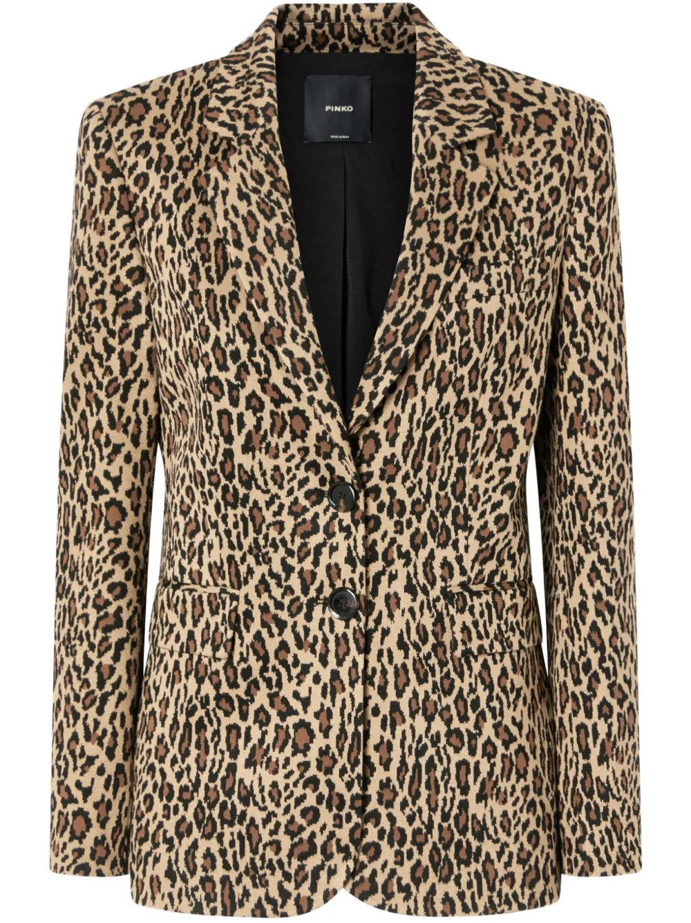 PINKO Blazer met luipaardprint Bruin