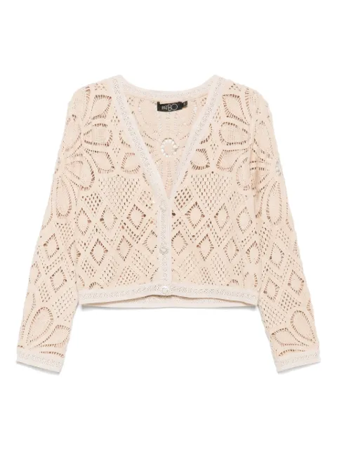PatBO flower crochet-knit cardigan