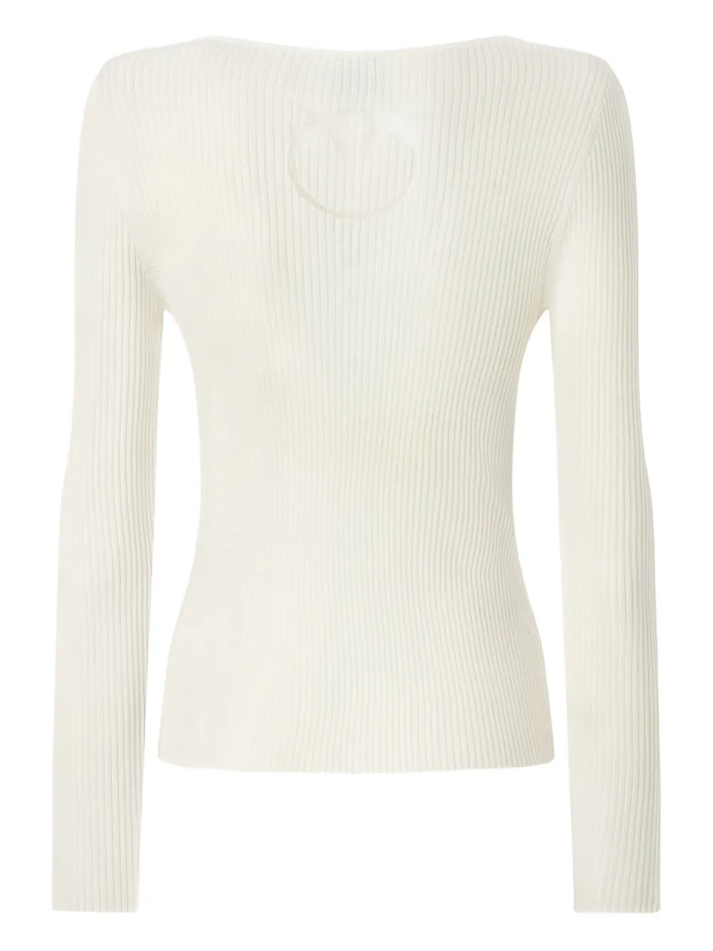 Shop Pinko Cut-out Cardigan In White
