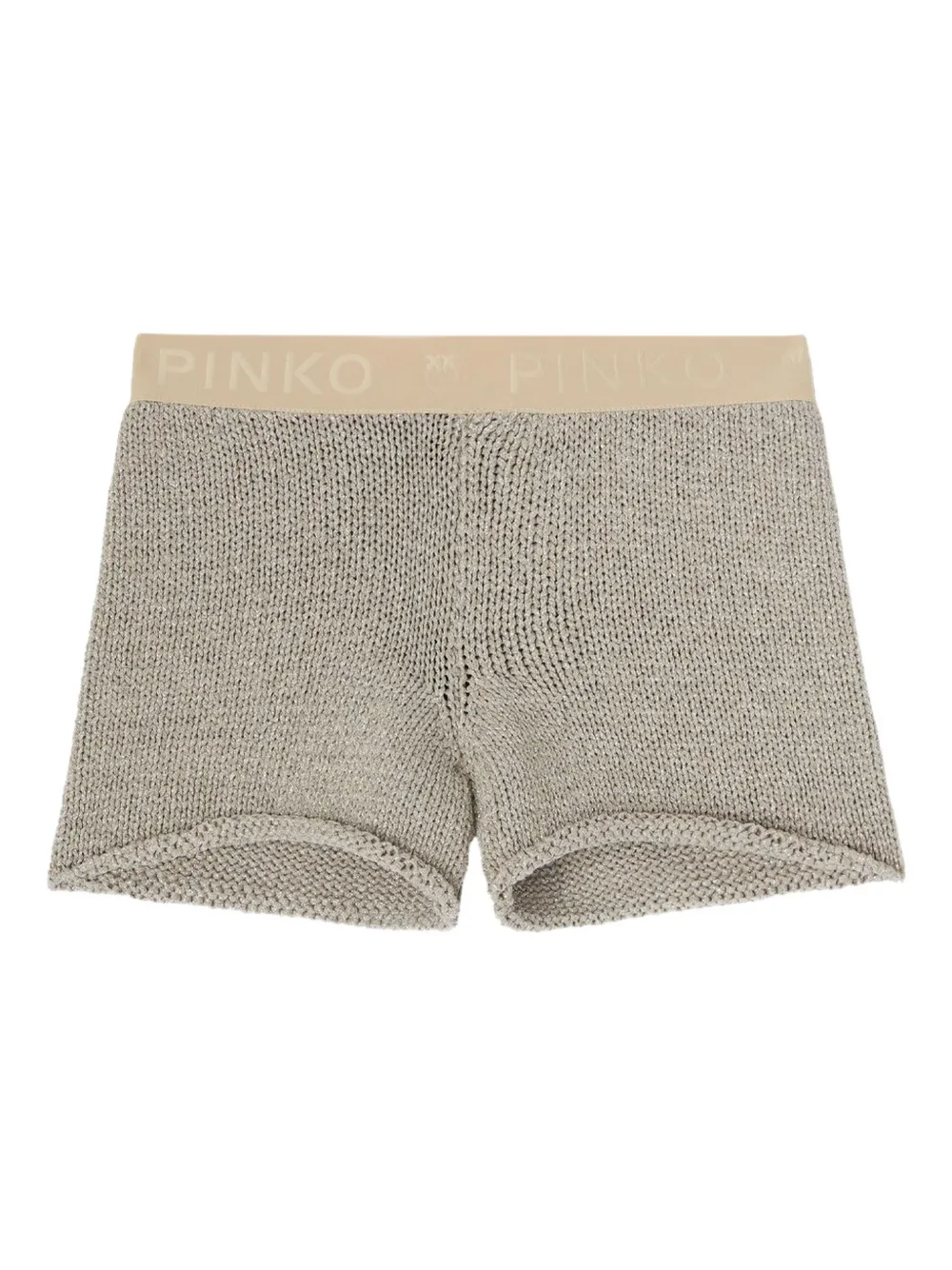PINKO Gehaakte shorts Beige