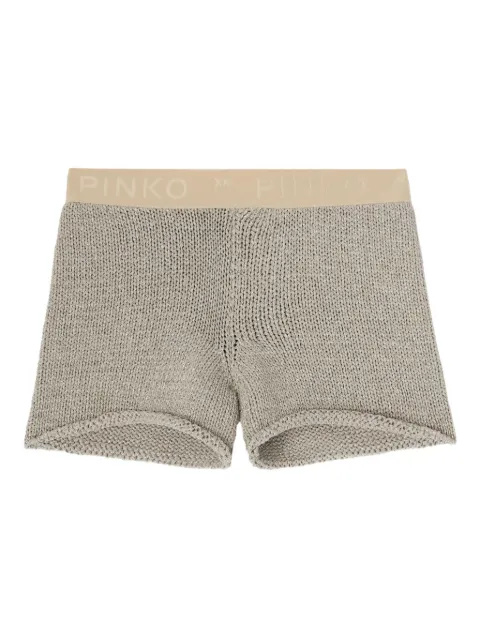 PINKO crochet-knit shorts