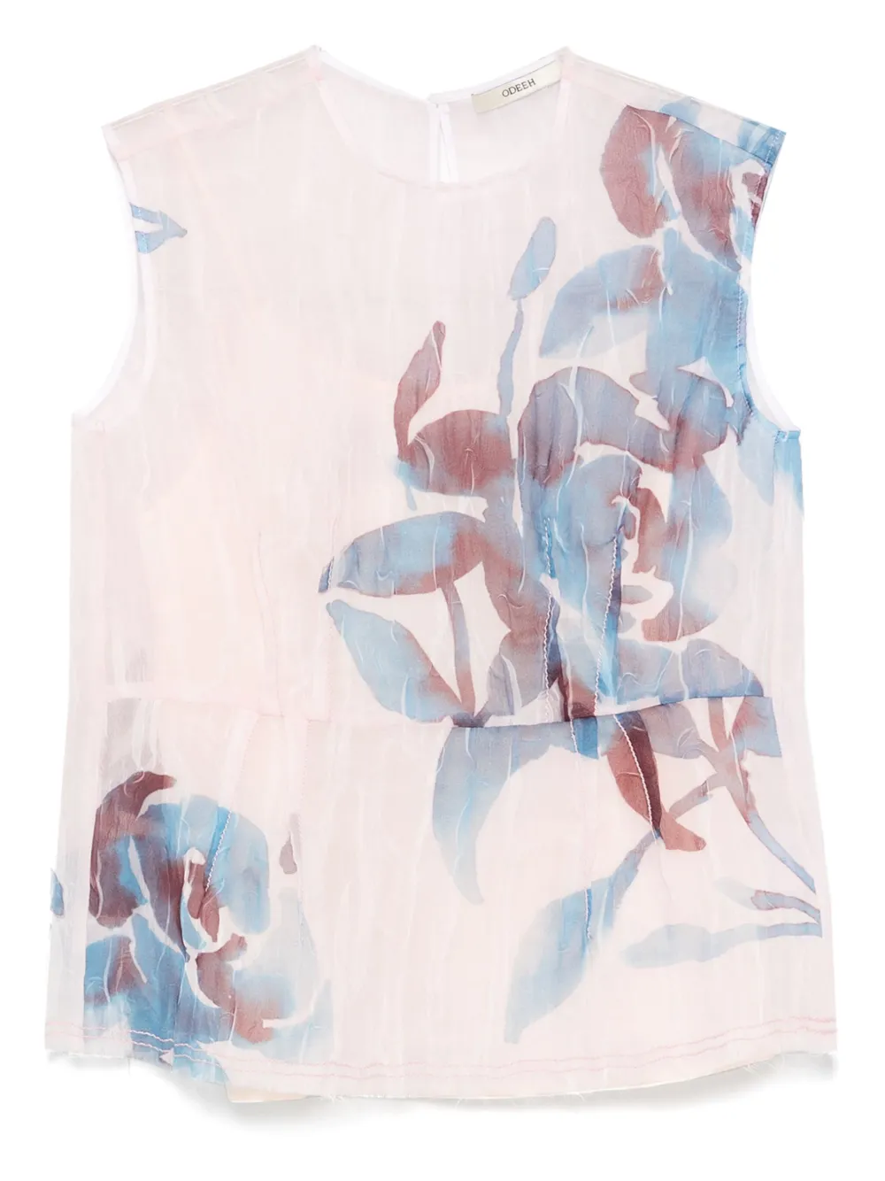 Odeeh peonie-print top | Pink | Image 1