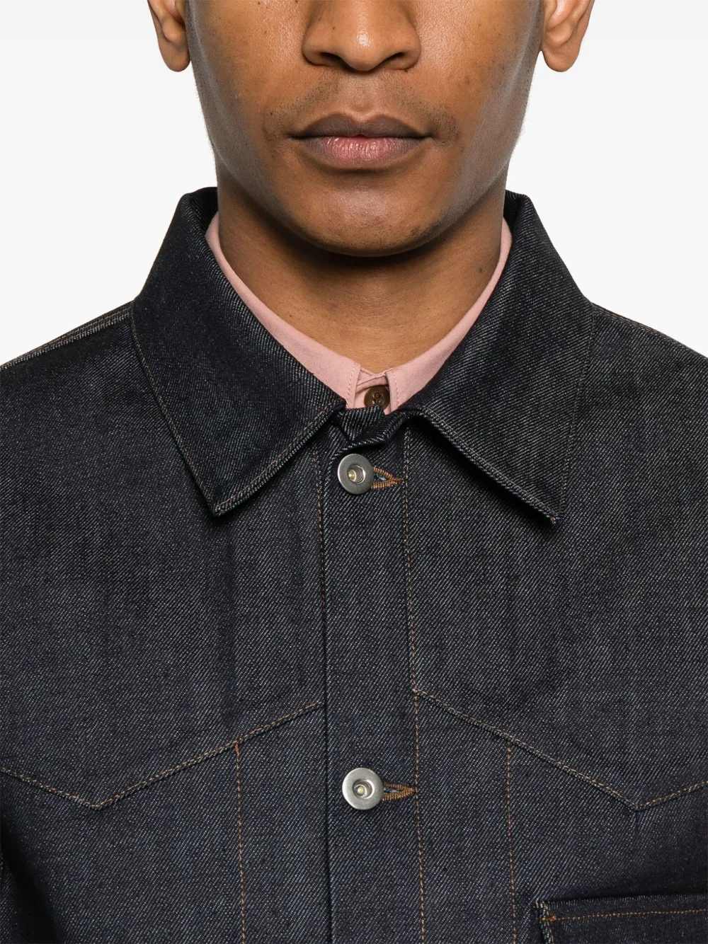 Jil Sander Denim jack Blauw