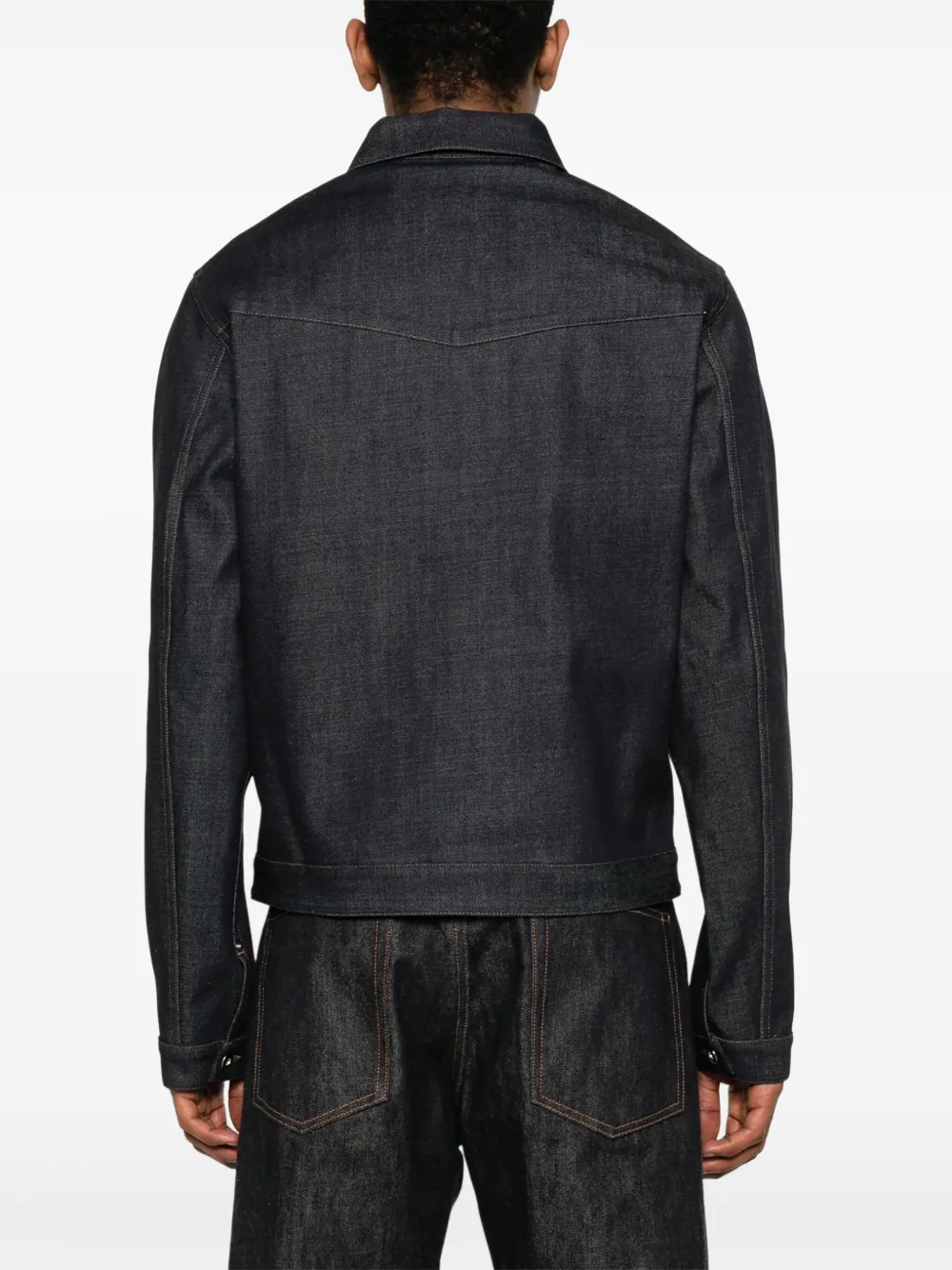 Jil Sander Denim jack Blauw