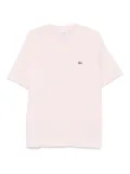 Lacoste logo-patch T-shirt - Pink