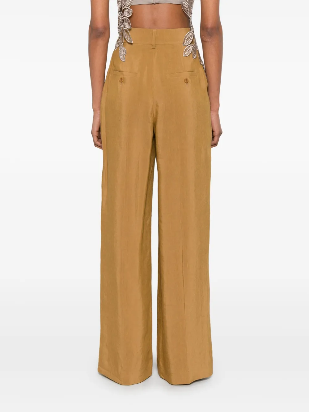 Alberta Ferretti Palazzo broek Bruin