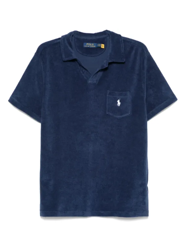 Polo Ralph Lauren terry-cloth T-shirt Blue FARFETCH PH