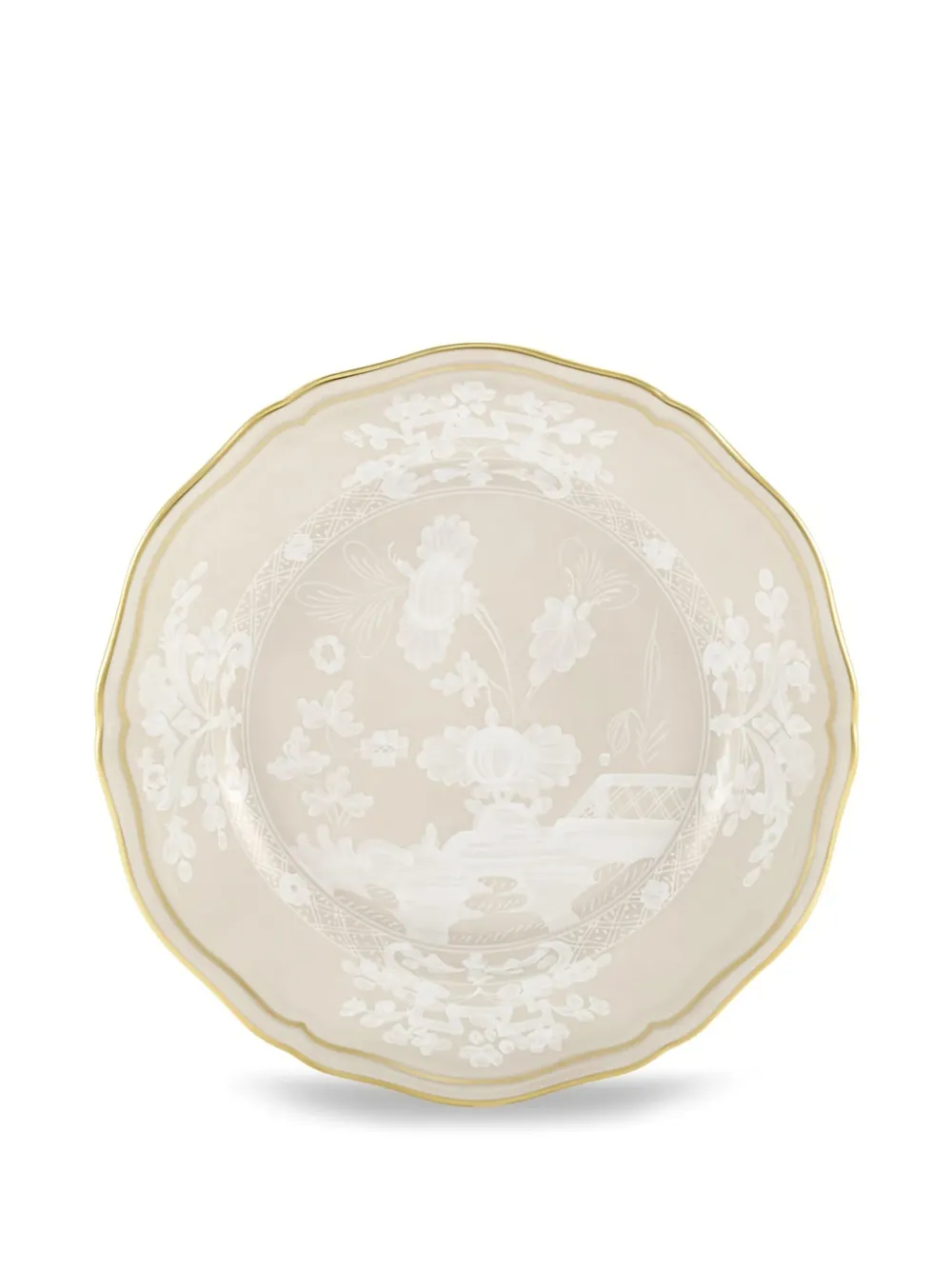 GINORI 1735 Oriente scalloped-edge plate | Neutrals | Image 1