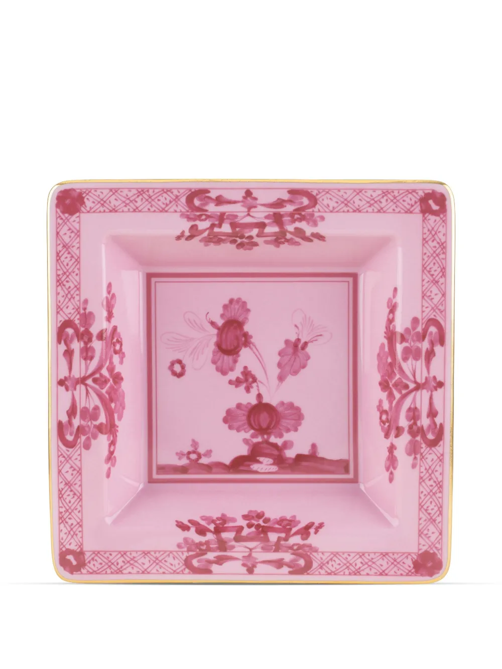 GINORI 1735 Oriente Italiano square plate (24.5cm) - Rosa