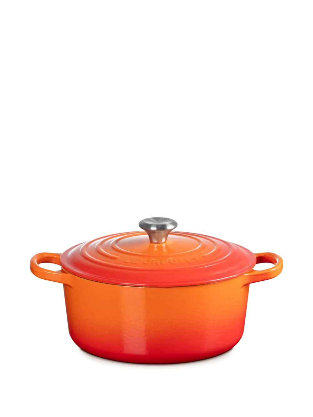 Le Creuset Cocotte キャストアイアン キャセロールプレート - オレンジ Le Creuset Cocotte キャストアイアン キャセロールプレート - オレンジ