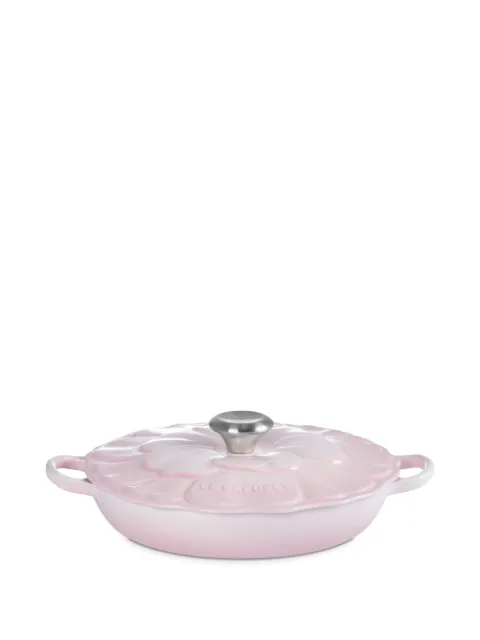 Le Creuset Tegame floral-embossed casserole dish