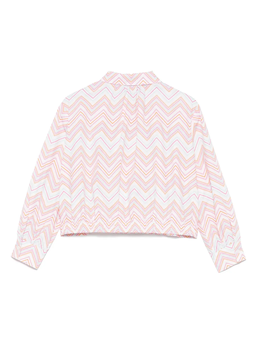Missoni Kids Shirt met zigzag-patroon Wit