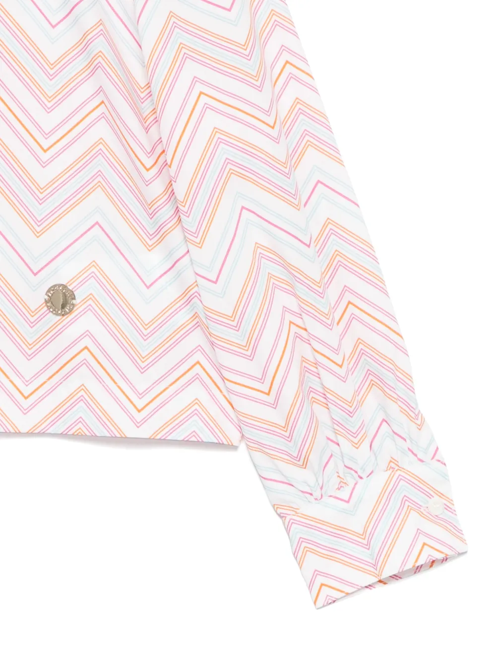 Missoni Kids Shirt met zigzag-patroon Wit