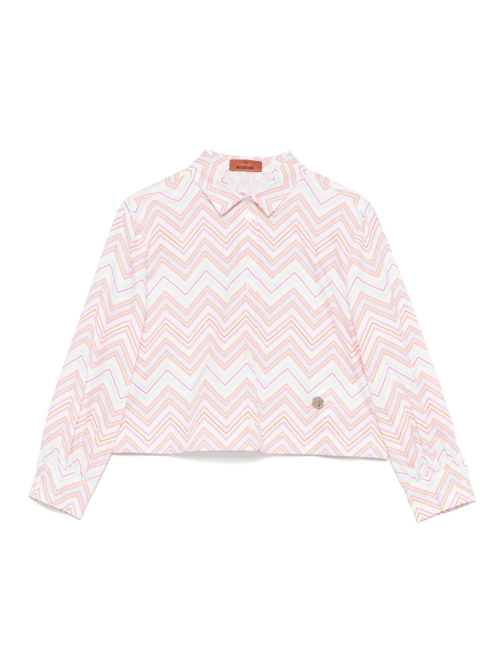Missoni Kids Shirt met zigzag-patroon Wit